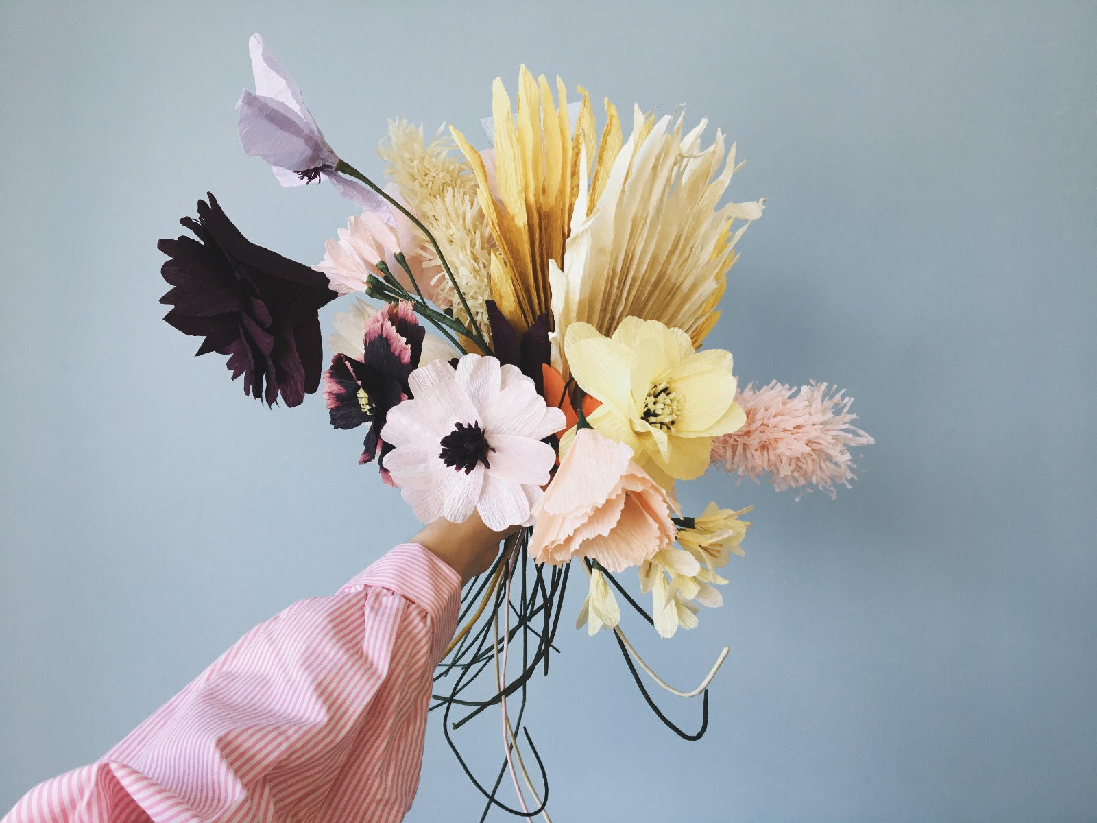 Studio About Ice Poppy papirblomst - Ochra - Bahne